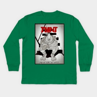 And Out Come The Turtles Kids Long Sleeve T-Shirt